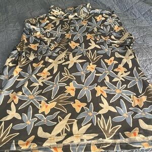 Simply Southern Men’s Performance floral golf polo size 2XL